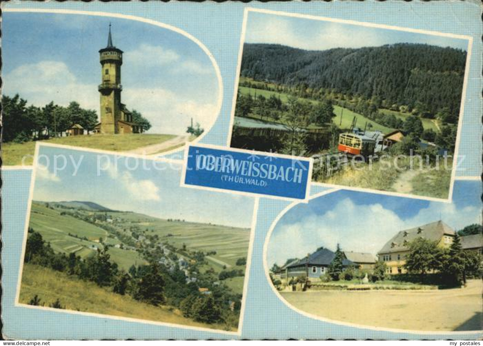 72415534 Oberweissbach Turm Zahnradbahn Ortsansicht Oberweissbach - Oberweissbach