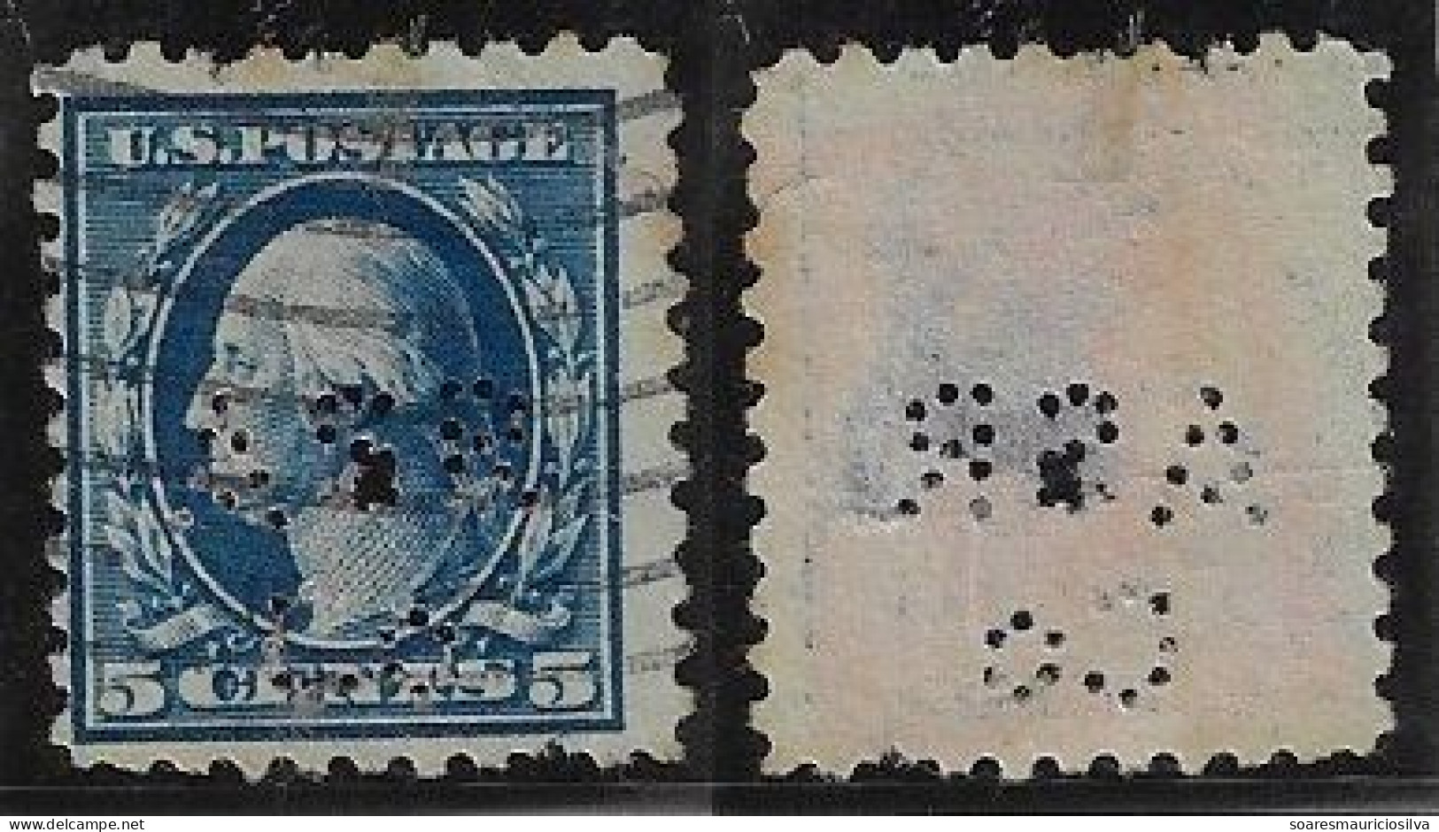 USA United States 1902/1917 Stamp With Perfin ASR/Co By American Smelting & Refining Co. From New York Lochung Perfore - Perforados