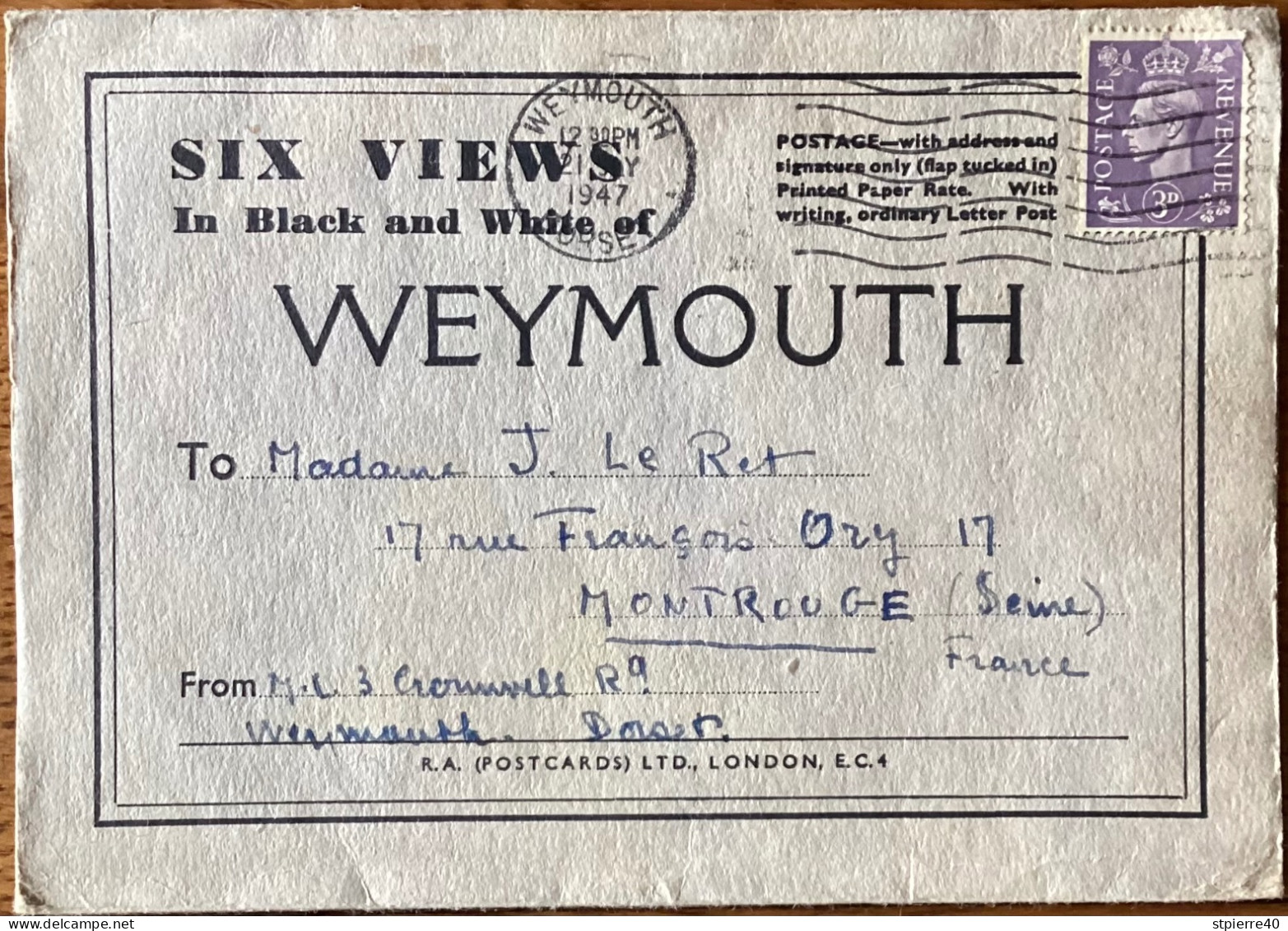 Carte-lettre - WEYMOUTH : Six Views - Weymouth