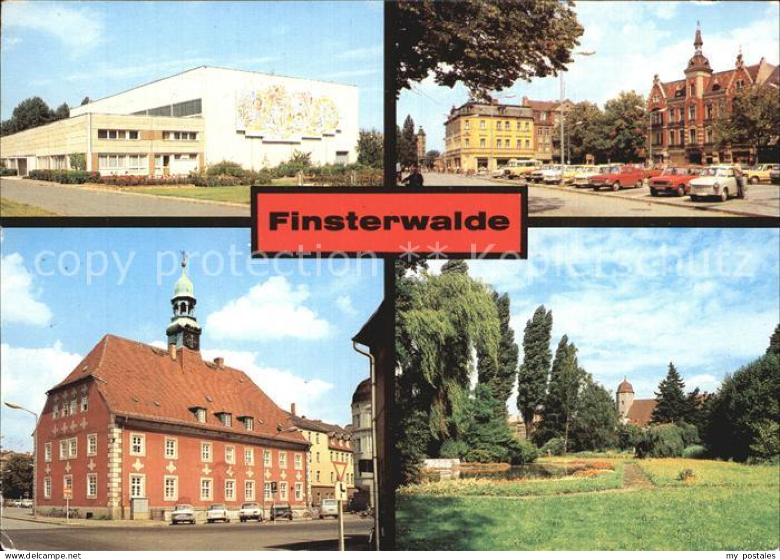 72414948 Finsterwalde Sporthalle Markt Kreiskulturhaus Schlosspark Finsterwalde - Finsterwalde