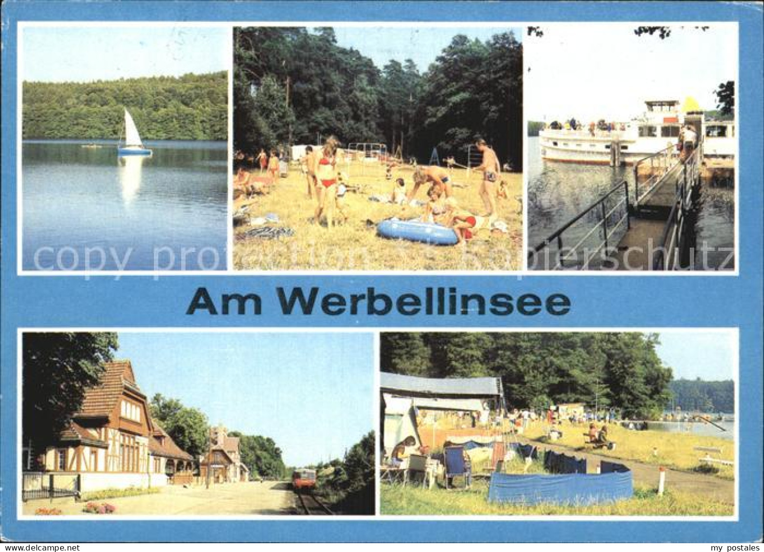 72414912 Werbellin See Strand Campingplatz Bahnhof  Schorfheide - Finowfurt