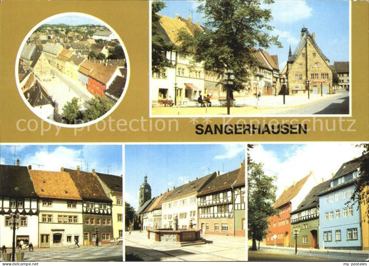 72414911 Sangerhausen Suedharz Marktplatz Ortsansicht  Sangerhausen - Sangerhausen