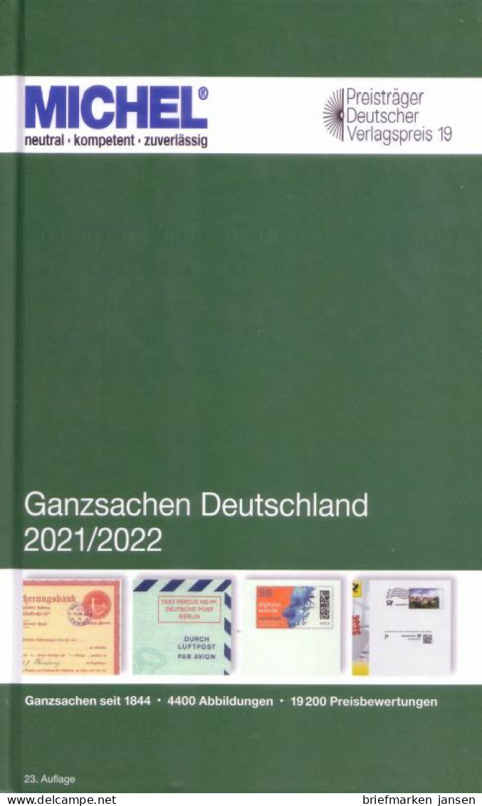 Michel Ganzsachen - Katalog Deutschland 2021/2022, 23. Auflage - Allemagne