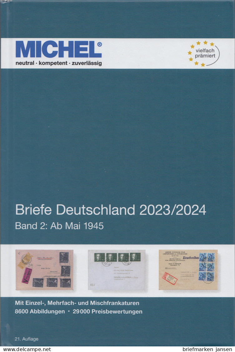 Michel Katalog Briefe Deutschland 2023/2024, Band 2: Ab Mai 1945,  21. Auflage - Germany