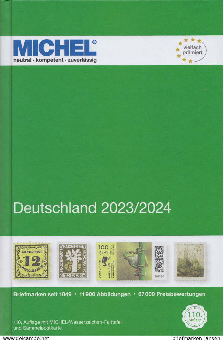 Michel Deutschland Katalog 2023/2024, 110.Auflage Sofort Lieferbar! - Germania