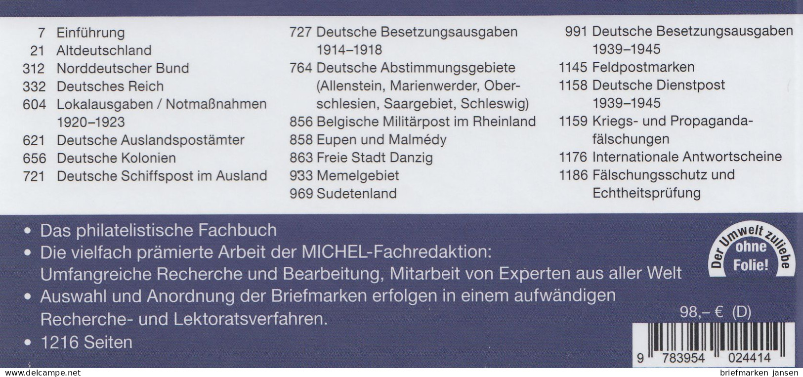 Michel Katalog Deutschland Spezial 2023 Band 1, 53. Auflage - Deutschland