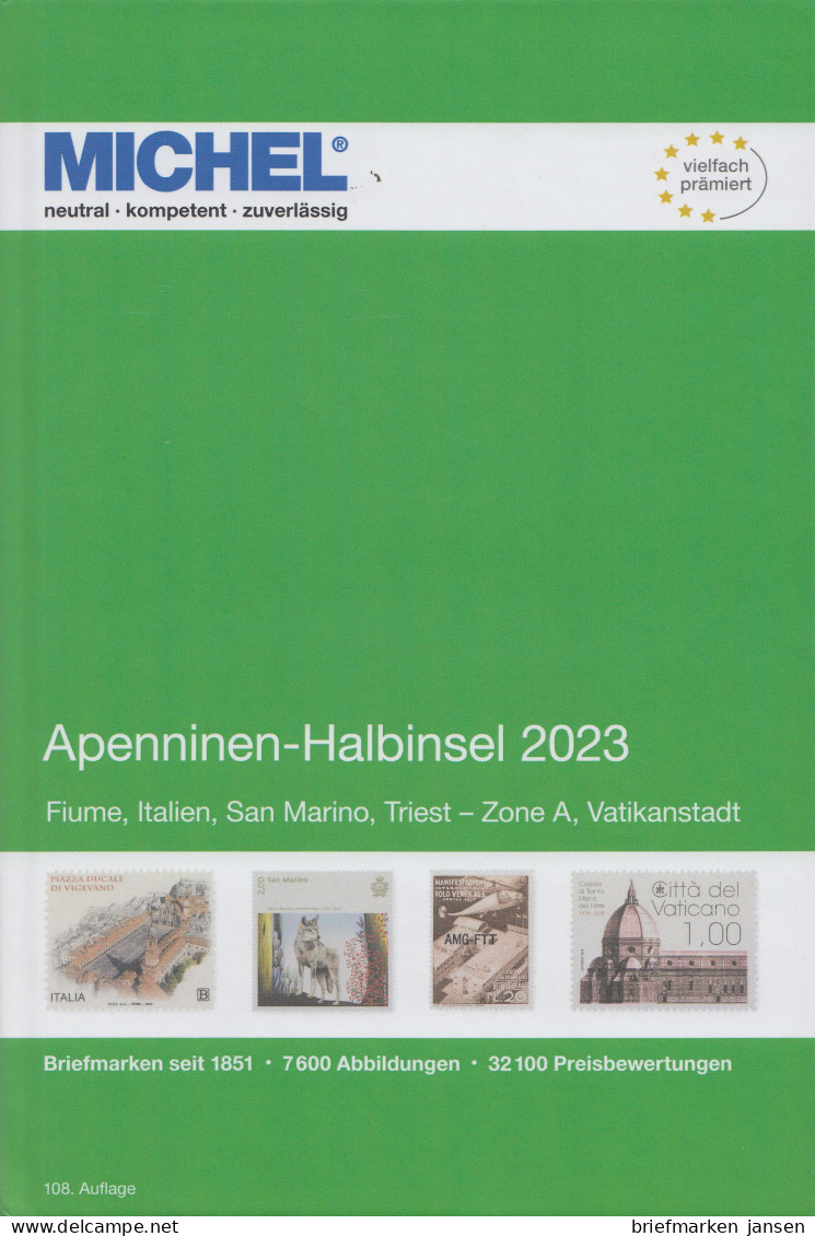 Michel Europa Katalog Band 5 - Appenninen-Halbinsel 2023, 108. Auflage - Austria