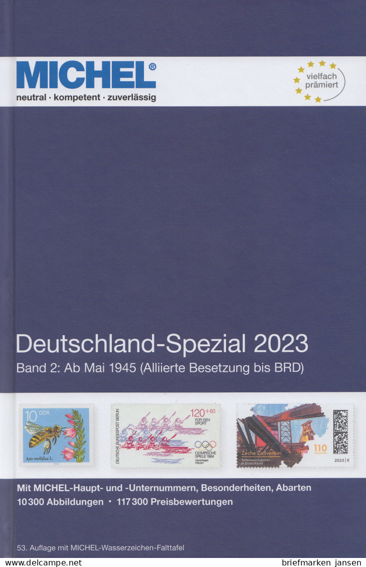 Michel Katalog Deutschland Spezial 2023 Band 2, 53. Auflage - Allemagne