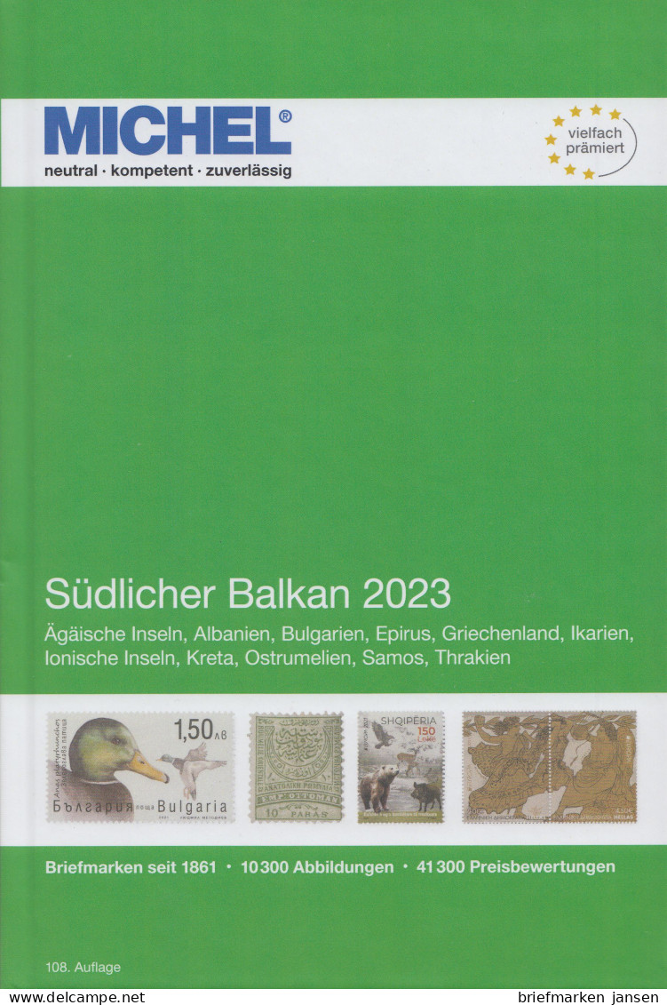 Michel Europa Katalog Band 7 - Südlicher Balkan 2023, 108. Auflage - Austria