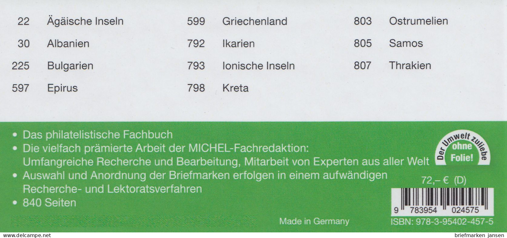 Michel Europa Katalog Band 7 - Südlicher Balkan 2023, 108. Auflage - Österreich