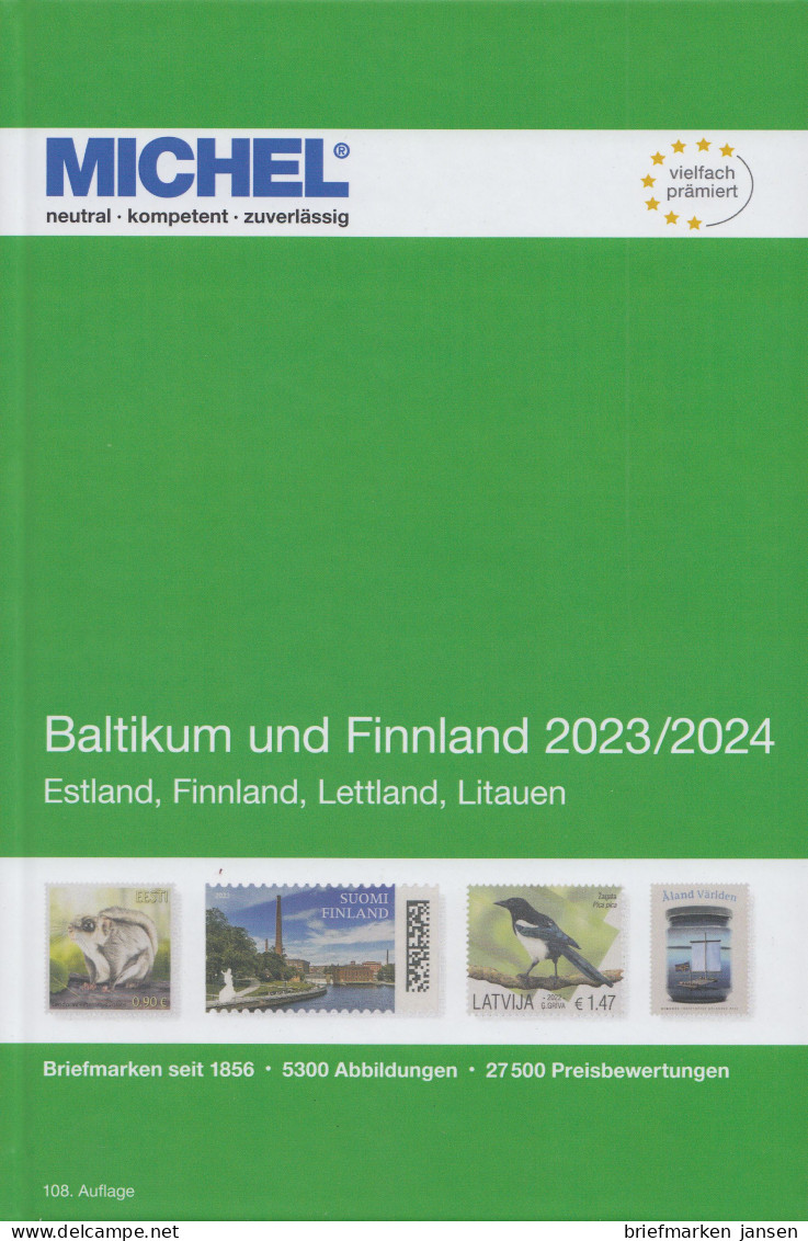 Michel Europa Katalog Band 11 - Baltikum Und Finnland 2023/2024, 108. Auflage - Austria