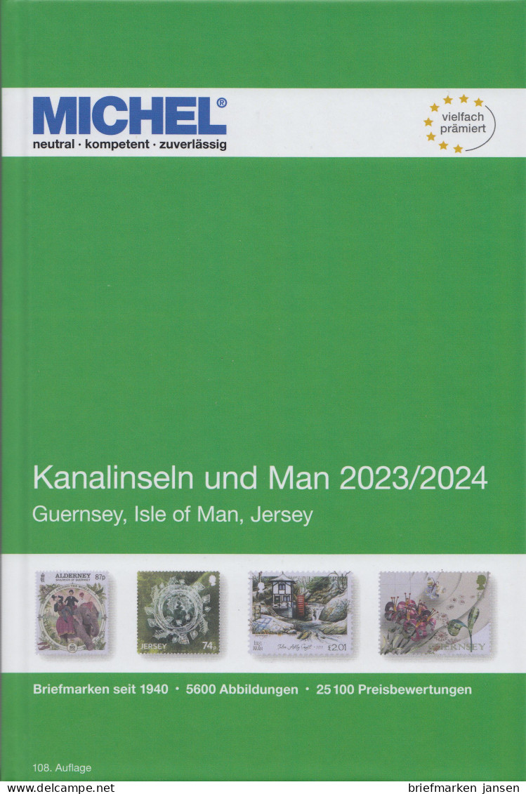 Michel Europa Katalog Band 14 - Kanalinseln Und Man 2023/2024, 108. Auflage - Österreich