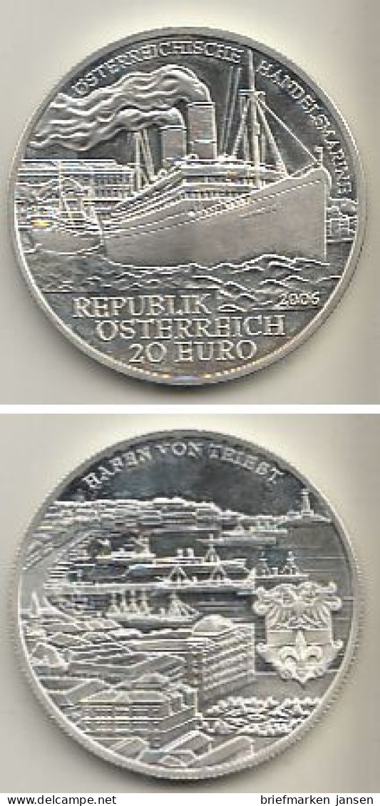 Österreich Nr. 329, S.S. "Kaiser Franz Joseph I.", Silber  (20 Euro) - Autriche