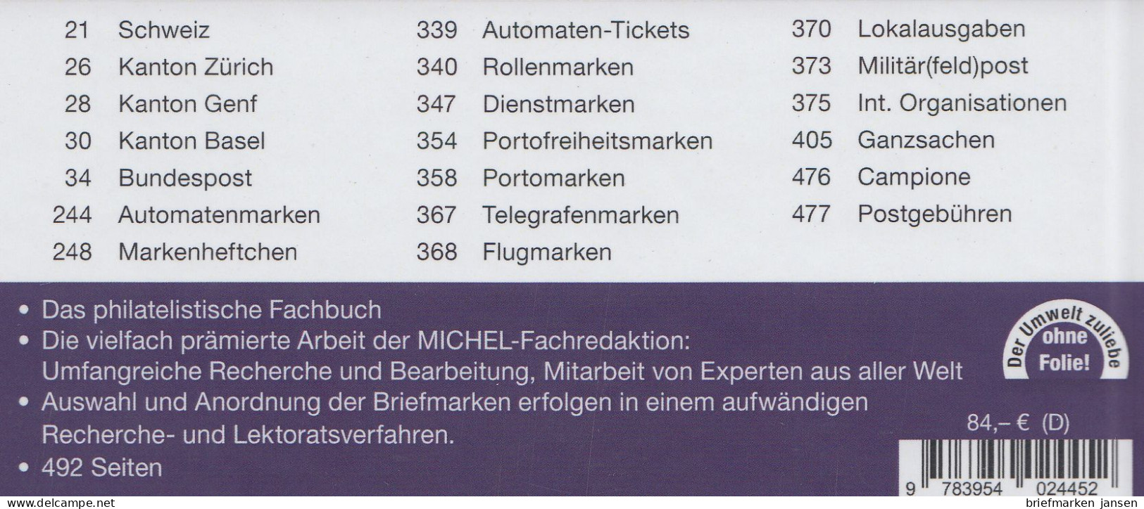 Michel Spezial-Katalog Schweiz 2023/2024, 40. Auflage  - Autriche