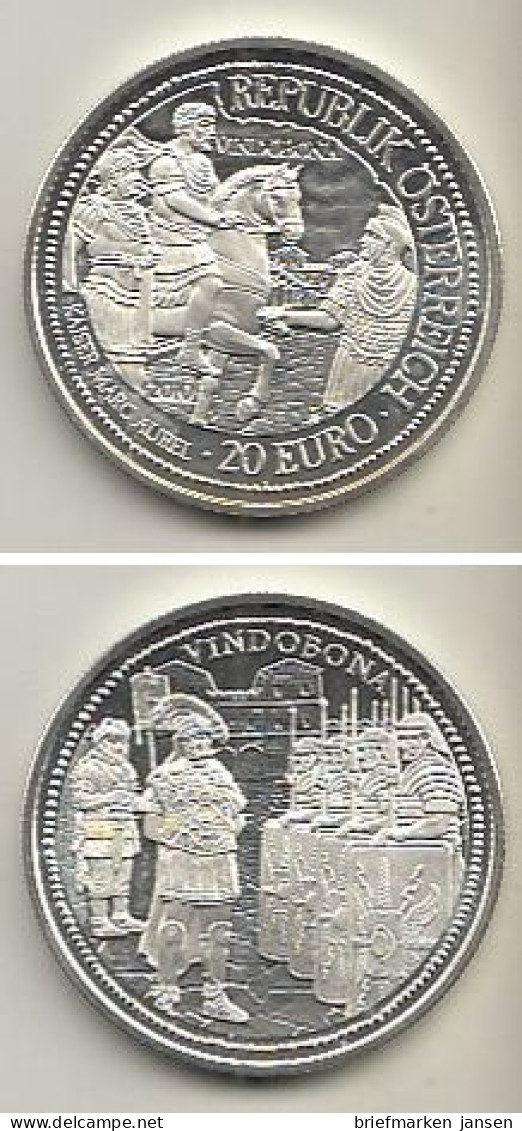 Österreich Nr. 377, Marcus Aurelius Antoninus,römischer Kaiser, Silber (20 Euro) - Autriche