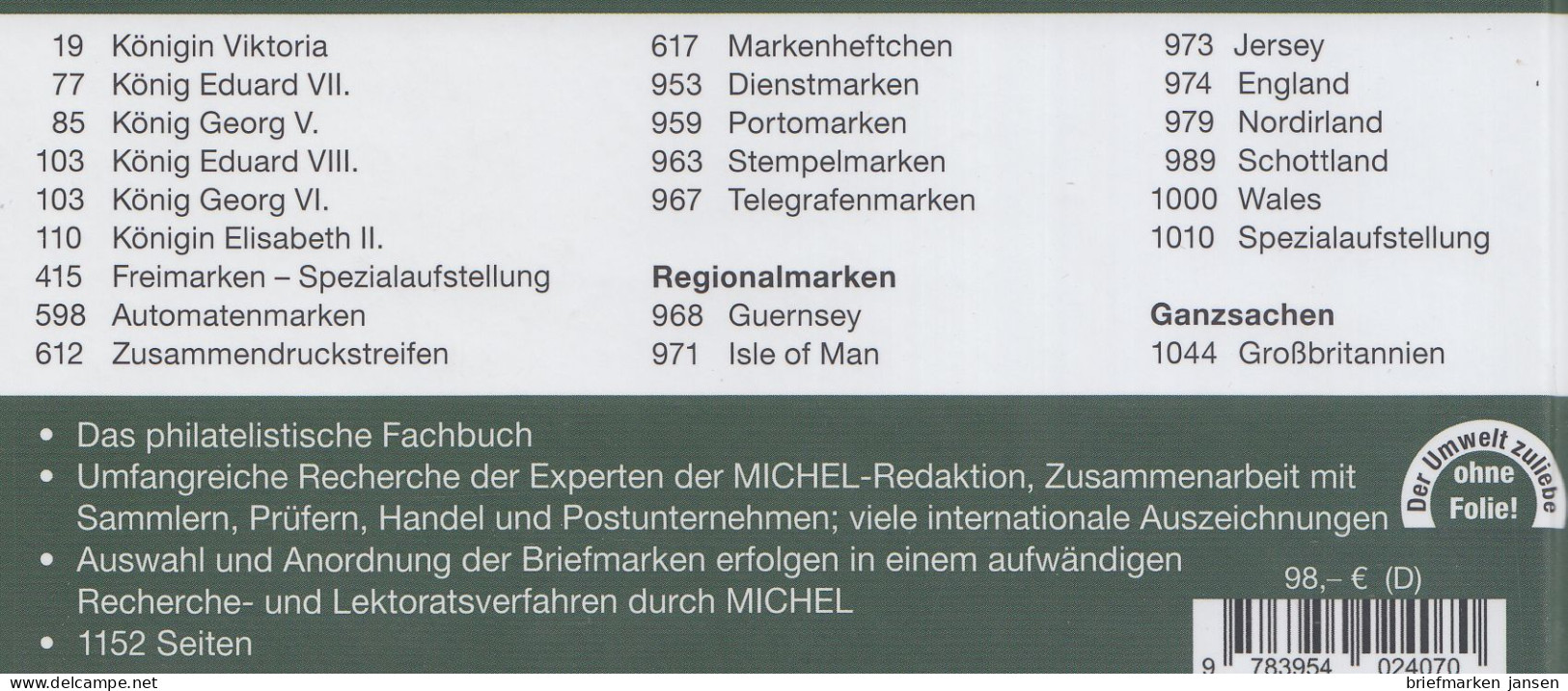 Michel Großbritannien-Spezial 2022/2023, 12. Auflage - Oostenrijk