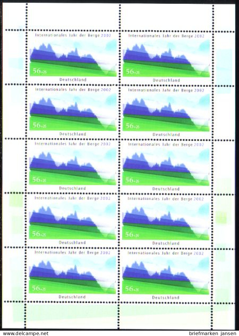 D,Bund Mi.Nr. Klbg. 2231 Umweltschutz, Berglandschaft (m.10x2231) - Autres & Non Classés