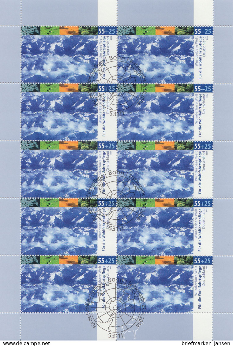 D,Bund Mi.Nr. Klbg. 2424 Wohlfahrt Wund.Welt - Alpine Zone, Tibet (m.10x2424) - Other & Unclassified