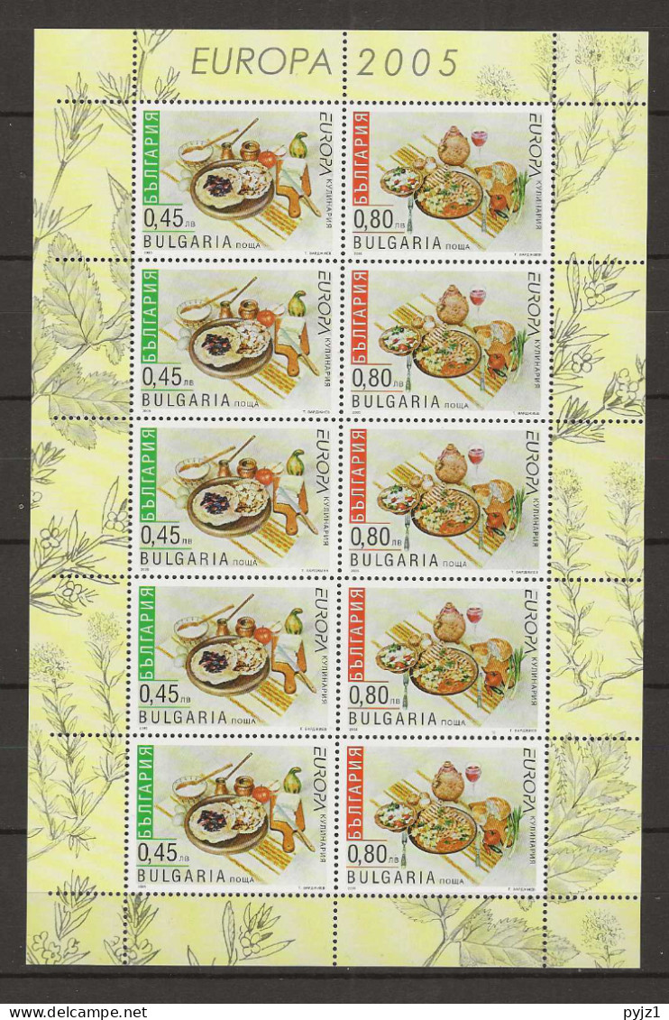 2005 MNH Bulgaria Sheet Postfris** - 2005