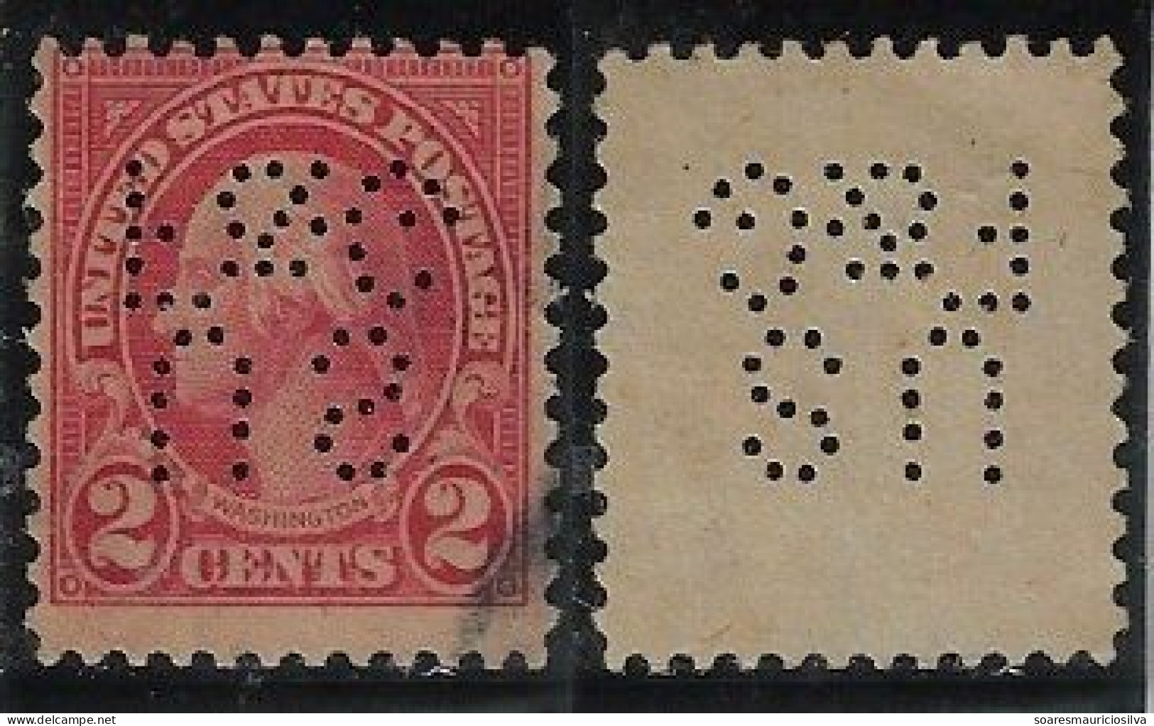 USA United States 1902/1958 Stamp With Perfin US/F&G By United States Fidelity & Guaranty Company Lochung Perfore - Zähnungen (Perfins)