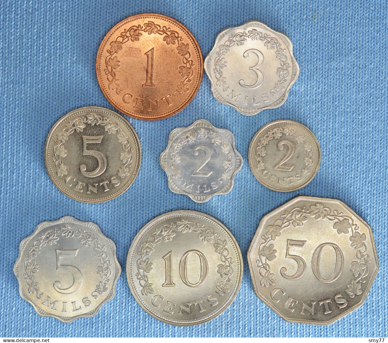 Malta • 8x • All Coins UNC (from A Set)  [24-109] - Malte