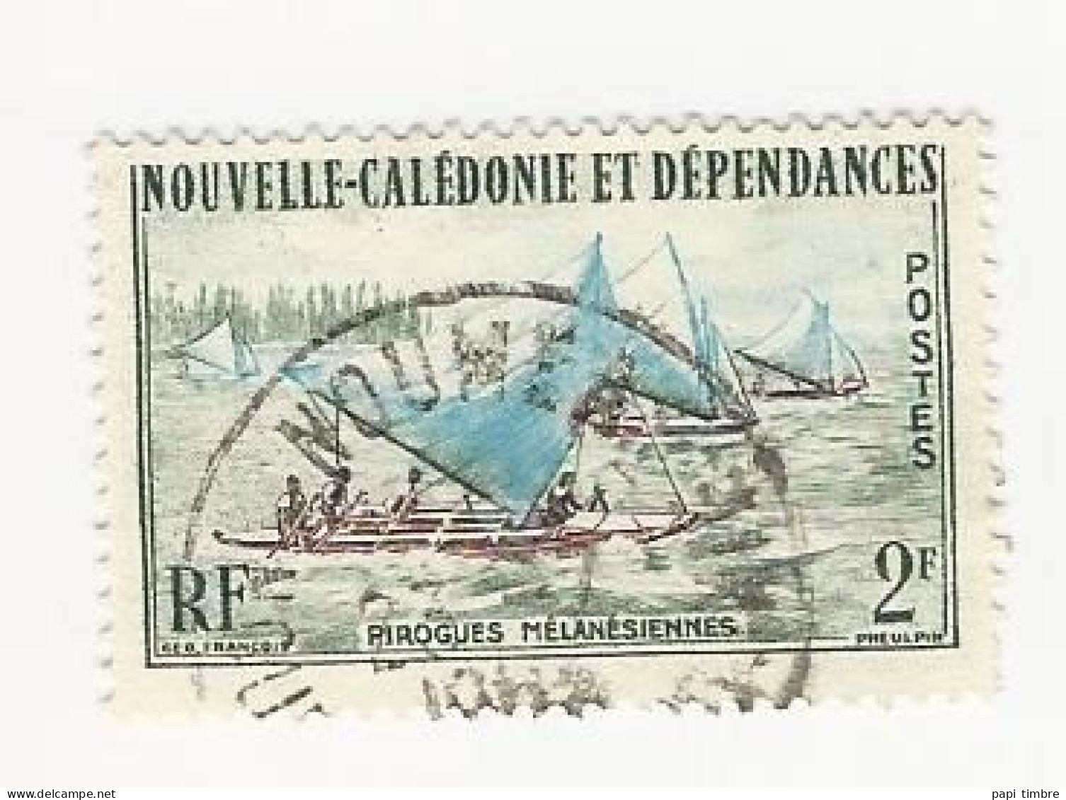 Nouvelle Calédonie - 1962 Pêches Et Sports Nautiques - N° 302 Oblitéré - Gebraucht