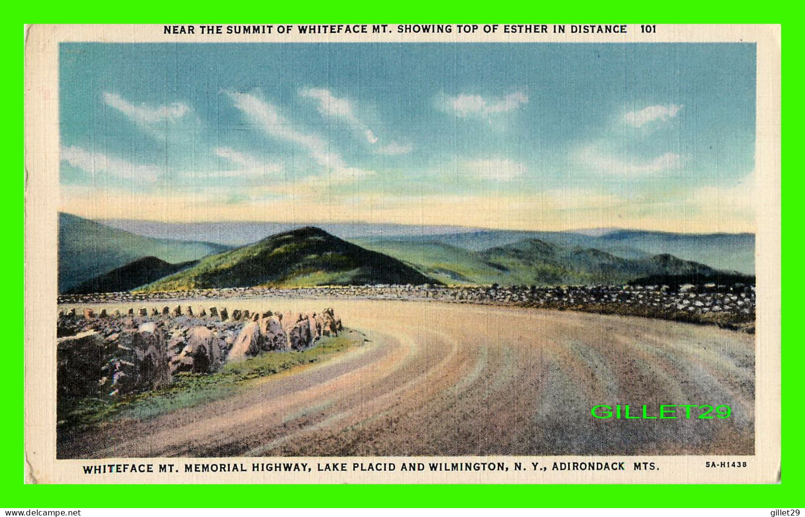 ARIRONDACK MTS, NY - WHITEFACE MT. MEMORIAL HIGHWAY, LAKE PLACID AND WILMINGTON - TRAVEL IN 1964 - - Adirondack