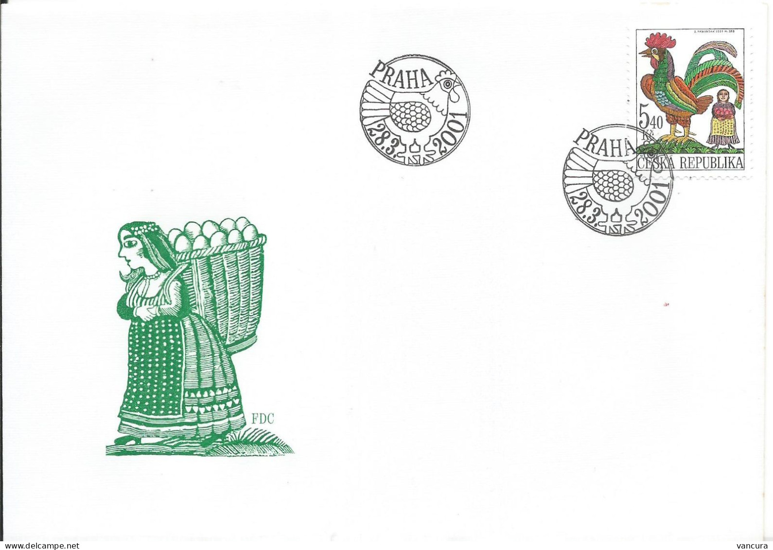 FDC 288 Czech Republic Easter 2001 - Pasen