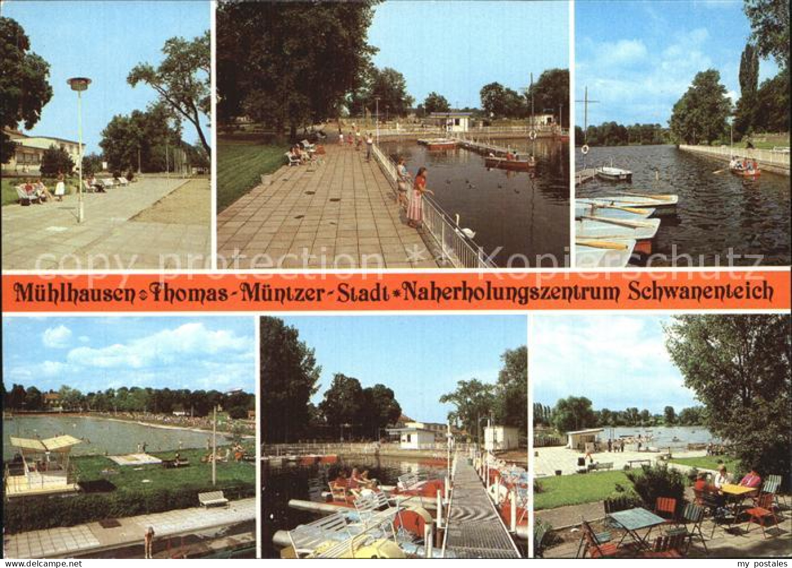 72413927 Muehlhausen Thueringen Thomas Muentzer Stadt Promenade Schwanenteich Te - Muehlhausen