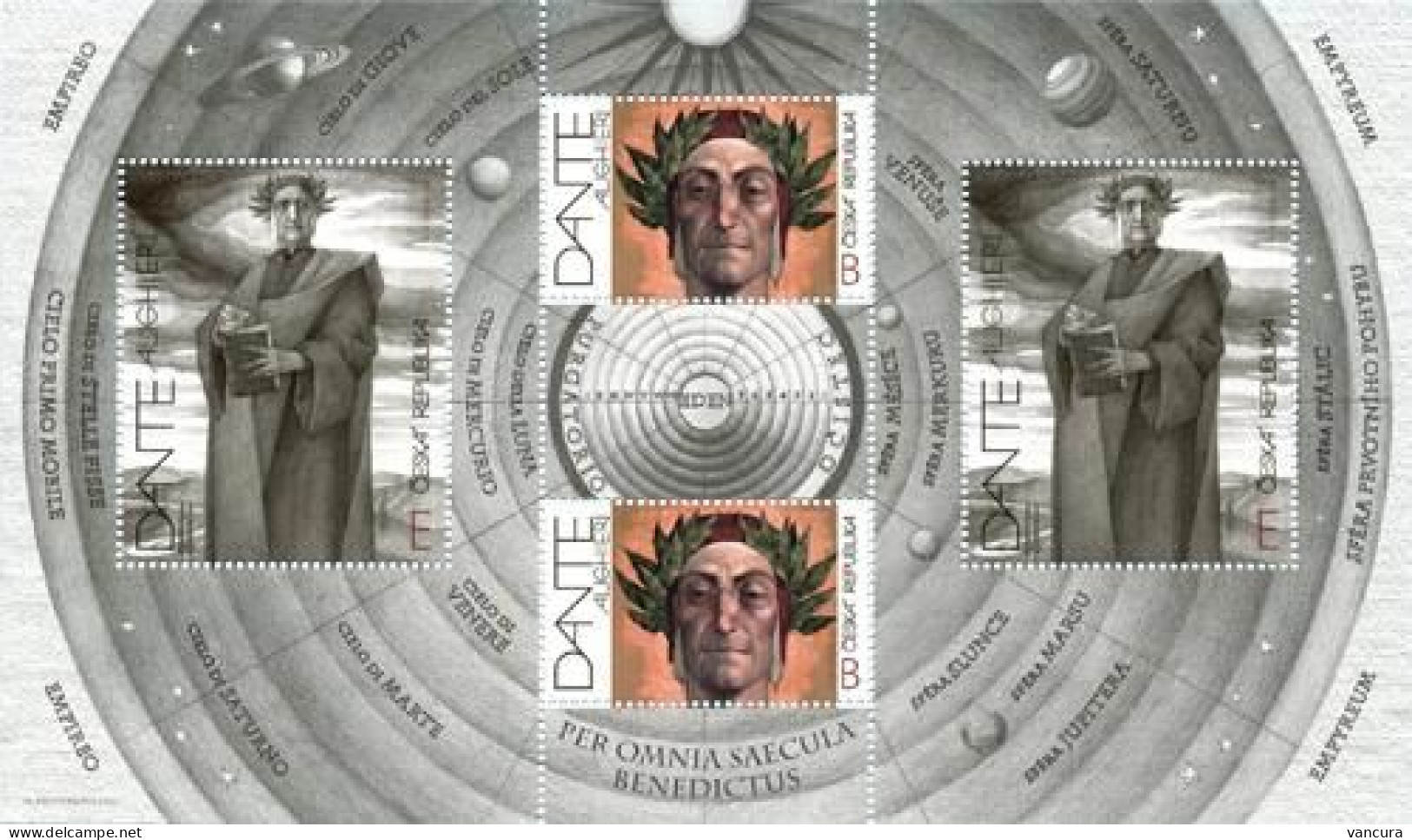 ** 1130 -1 Czech Republic Dante Alighieri Italian Poet 2021 - Nuevos