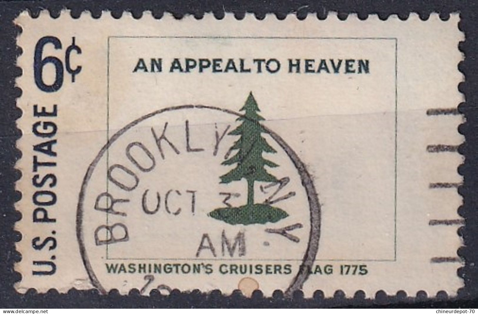 AN APPEALTO HEAVEN WASHINGTON'S CRUISERS MAG CACHET BROOKLIN - Used Stamps