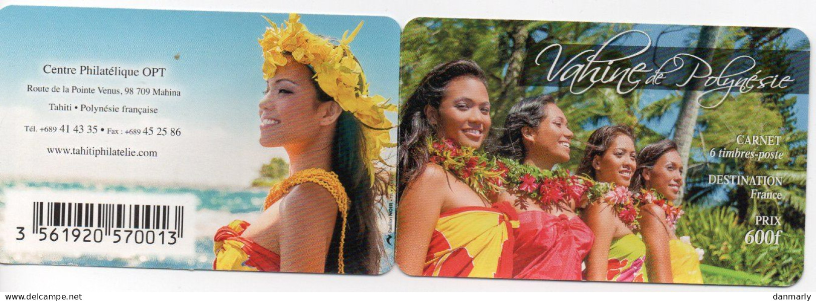 POLYNESIE - N° 1035 à 1040 - Carnet N° (Adhésif) - Vahinés De Polynésie - Neufs