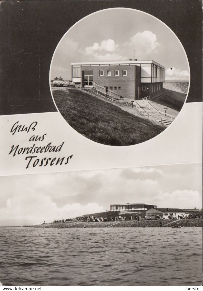 D-26969 Butjadingen - Nordseebad Tossens - "Strandhalle" - Stamp 1972 - Bremervörde