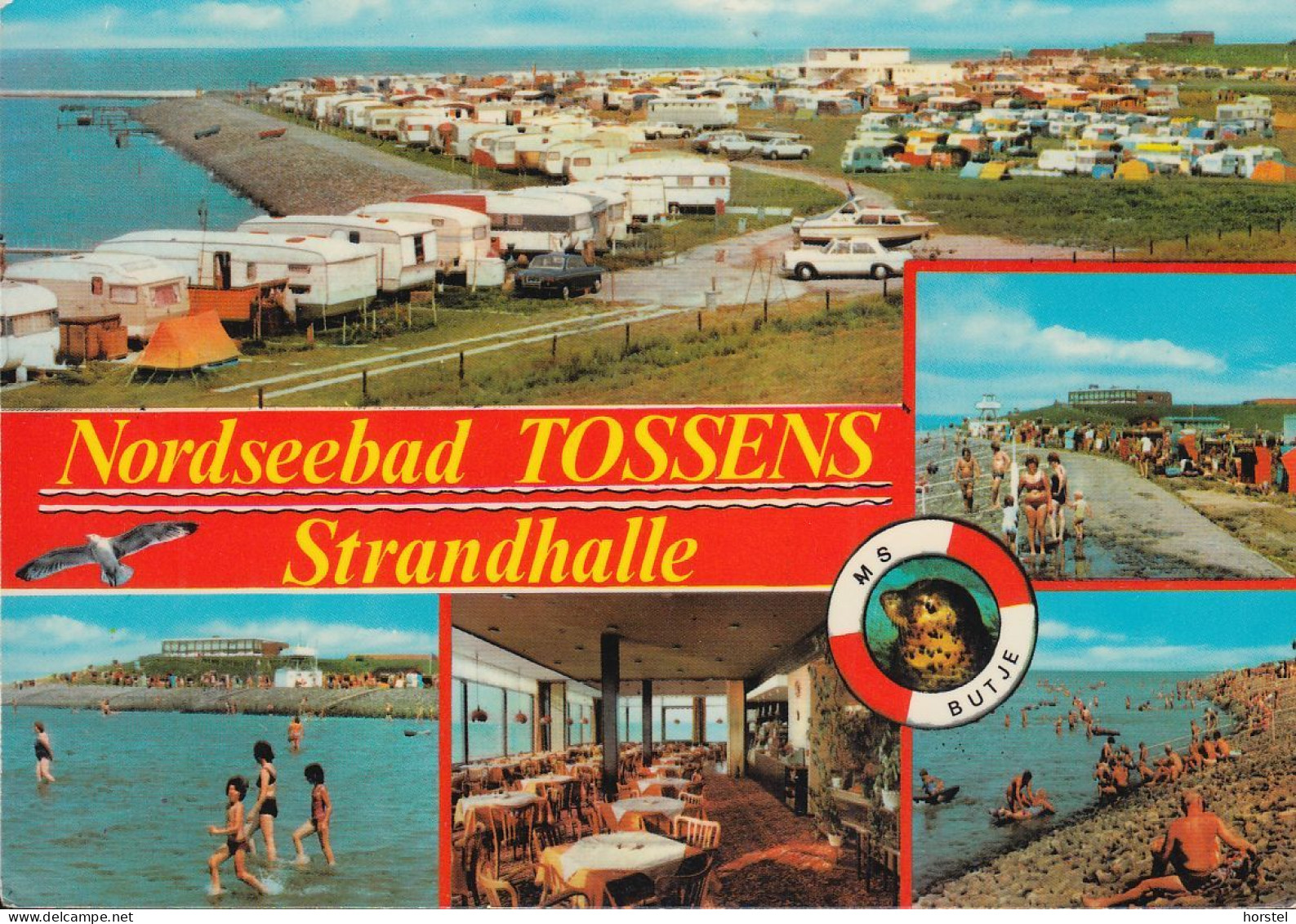 D-26969 Butjadingen - Nordseebad Tossens - "Strandhalle" - Campingplatz - Cars - Mercedes - Nice Stamp - Bremervoerde