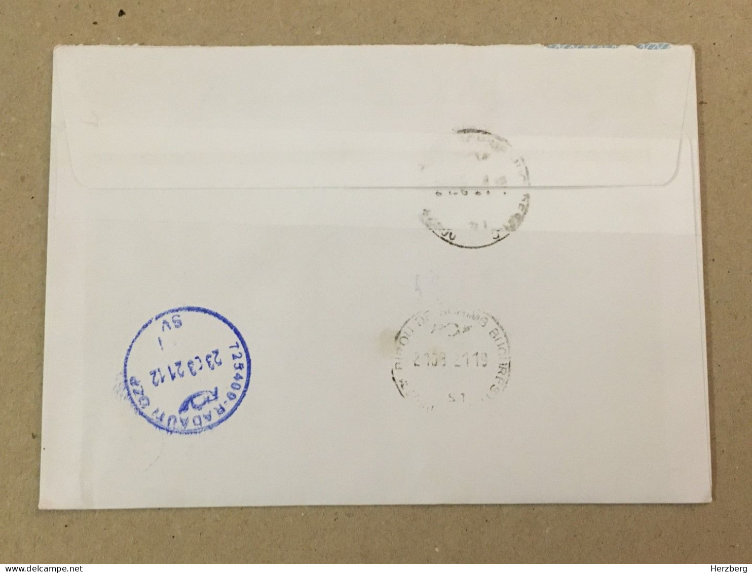 Slovakia Slovensko Used Letter Stamp Circulated Cover Registered Barcode Label Printed Sticker 2021 - Cartas & Documentos