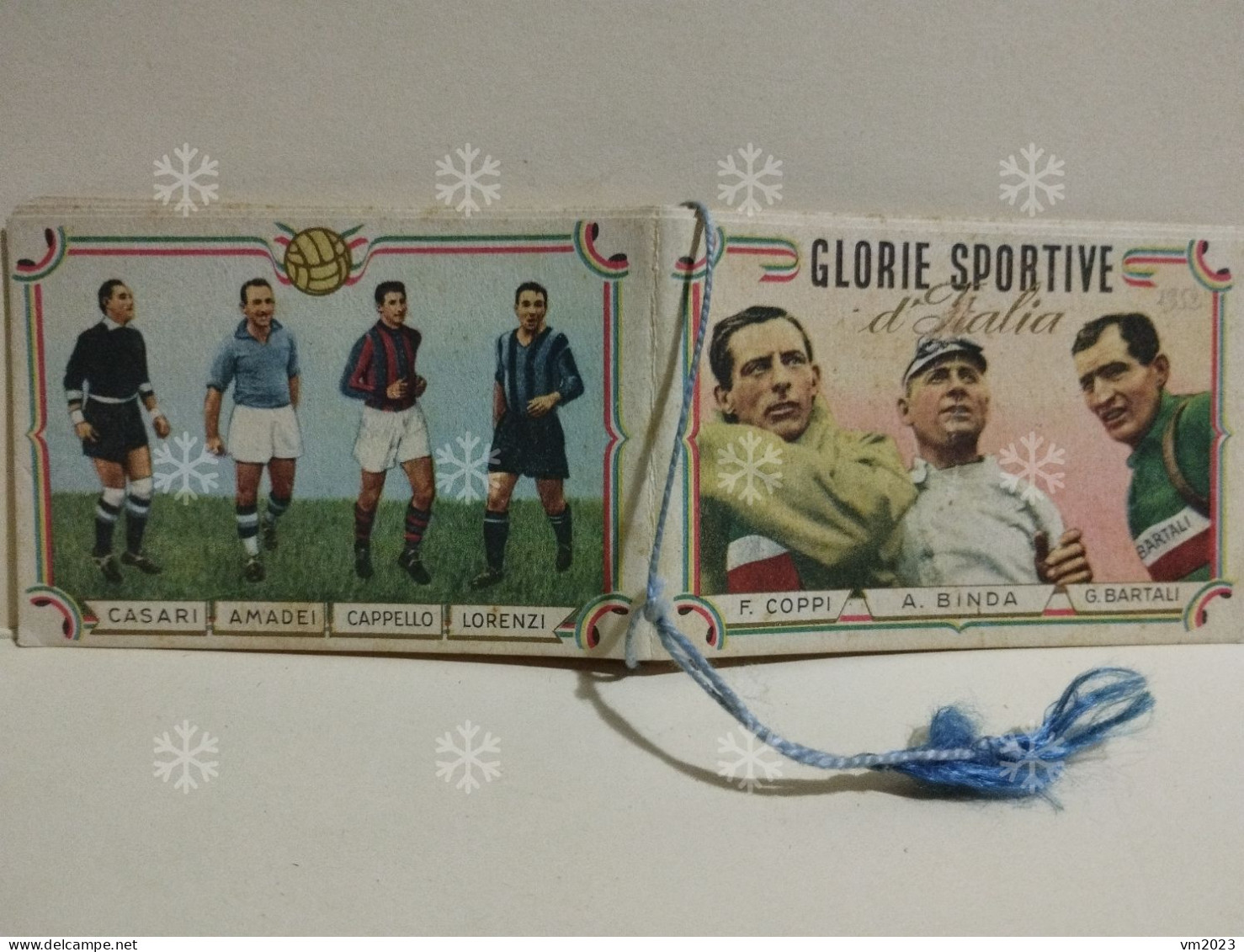 Calendario Parrucchiere DOLFINI Genova.. Glorie Sportive D'Italia. Coppi Bartali Calcio Campioni Del Mondo 1934 - Petit Format : 1941-60