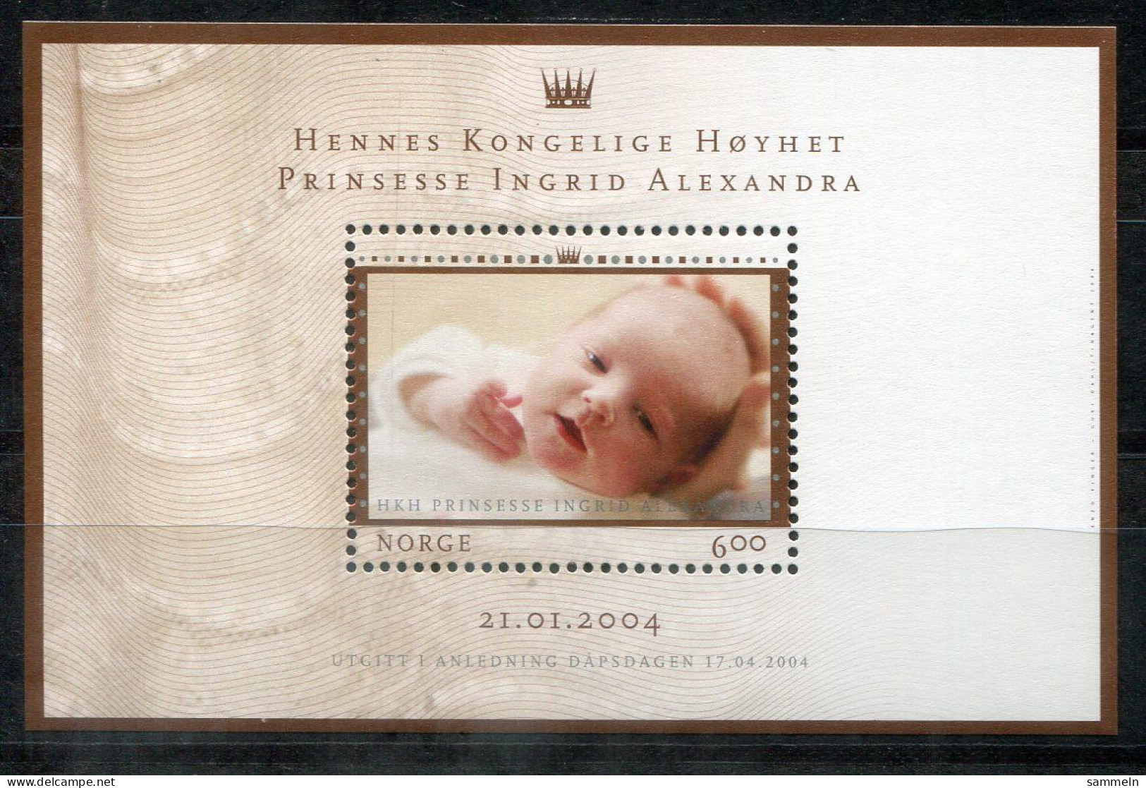 NORWEGEN - Block 27, Bl.27 Mnh - Prinzessin Ingrid Alexandra - NORWAY / NORVÈGE - Blokken & Velletjes