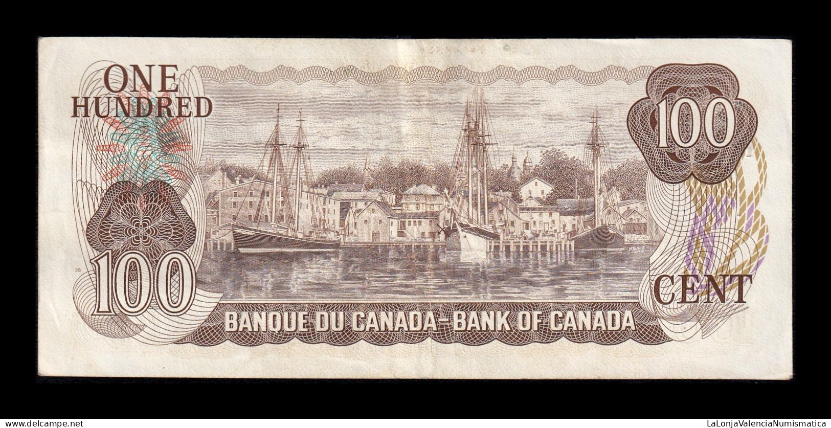 Canadá 100 Dollars Sir Robert Borden 1975 Pick 91b Mbc/Ebc Vf/Xf - Canada