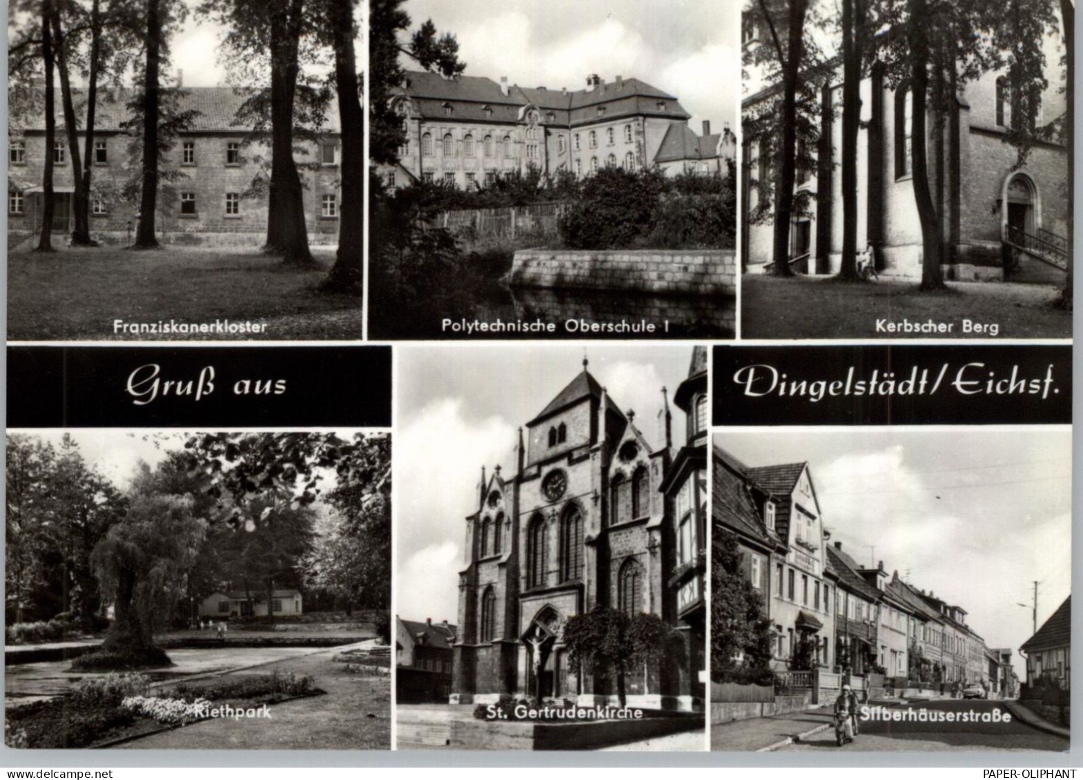 0-5603 DINGELSTÄDT/ Eichsfeld, Mehrbild-AK, Silberhäuser Strasse, Oberschule, Kloster... - Heiligenstadt