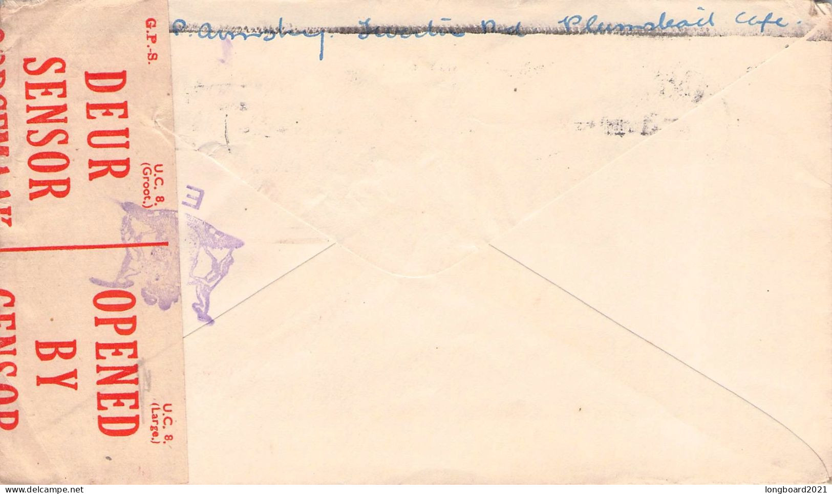 SOUTH AFRICA - LETTER 1943 CAPE TOWN - GB -CENSOR- / 5243 - Luftpost