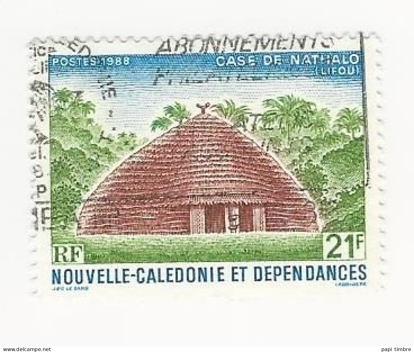 Nouvelle Calédonie - 1988 Cases Indigènes - N° 554 Oblitéré - Usados