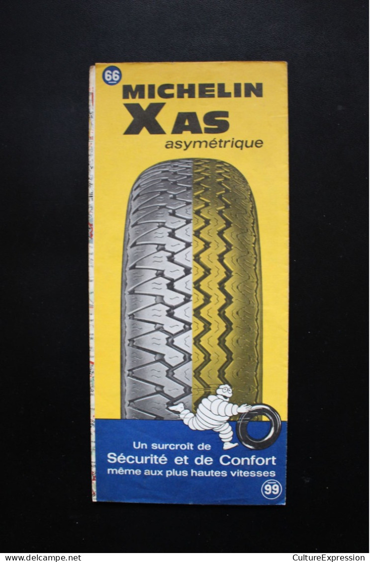 Carte Routière Michelin Au 200000ème N° 66 Dijon - Muhouse 1968 - Kaarten & Atlas