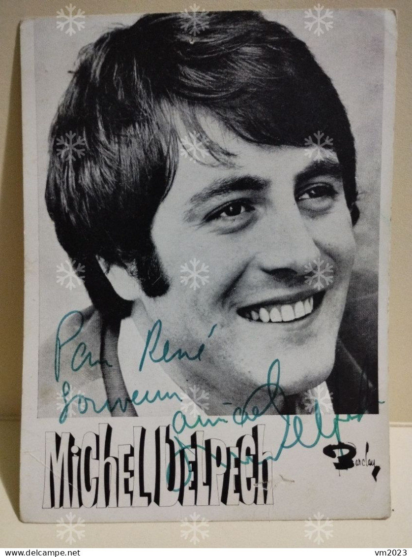 France Autographe MICHEL DELPECH - Zangers & Muzikanten