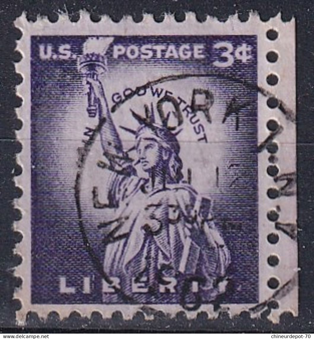 Statue De La Liberté CACHET NEW YORK - Used Stamps