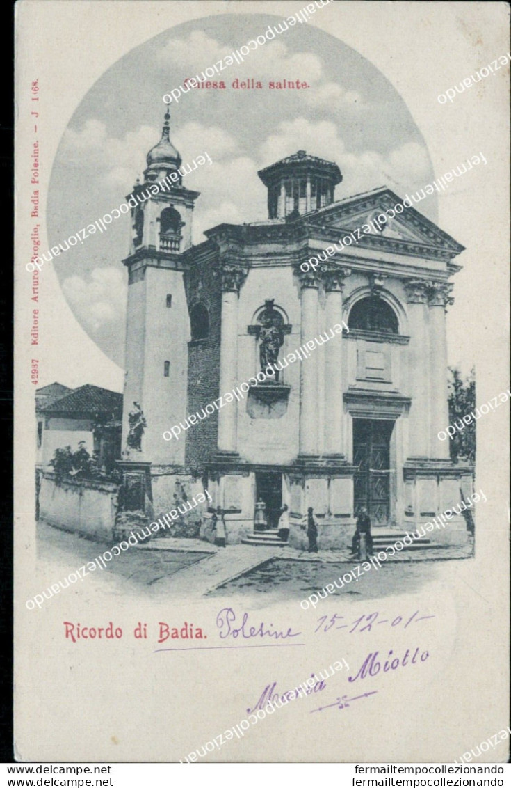 Bt235 Cartolina Ricordo Di Badia Polesine Provincia Di Rovigo 1906  Veneto - Rovigo