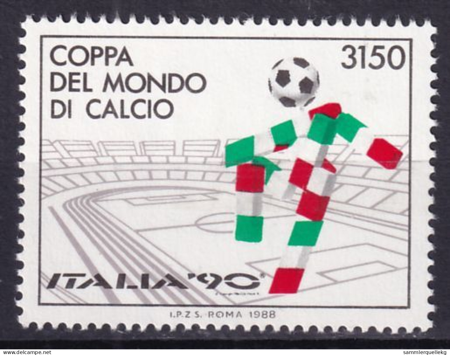 Italien 2049 Postfrisch, Fußball - Weltmeisterschaft 1990 In Italien (Nr. 2462) - 1990 – Italien