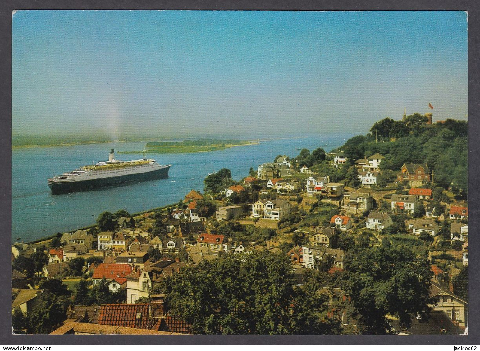 106604/ HAMBURG, Blankenese, *Queen Elizabeth 2* Passiert Den Süllberg - Blankenese