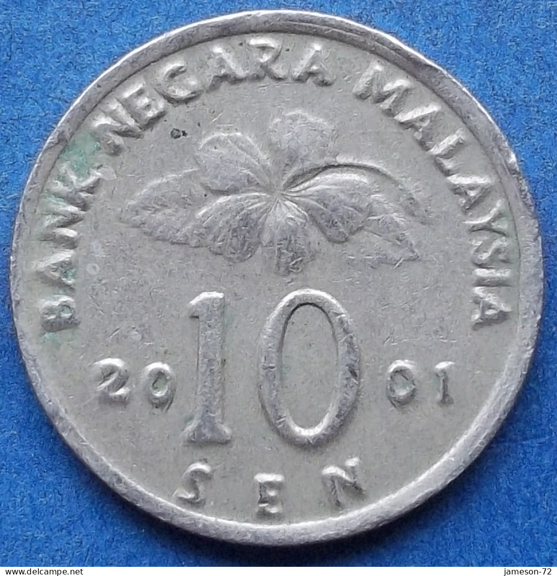 MALAYSIA - 10 Sen 2001 "Ceremonial Table" KM# 51 Republic (1963) - Edelweiss Coins - Maleisië