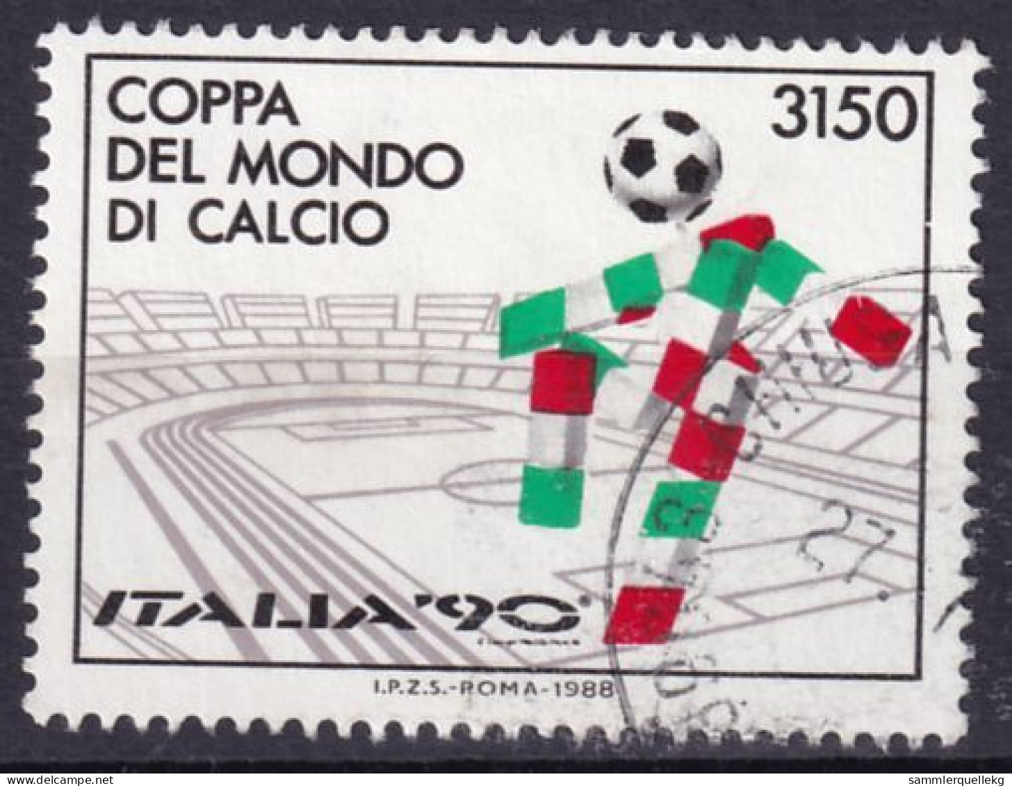 Italien 2049 Gestempelt, Fußball - Weltmeisterschaft 1990 In Italien (Nr. 2463) - 1990 – Italie