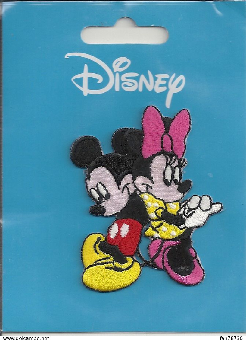 Applique En Tissu Thermocollant X3 (3 Photos)  Motif : Mickey, Mickey Et Daisy, Mickey Et Donald - Frais Du Site Déduits - Spitzen Und Stoffe